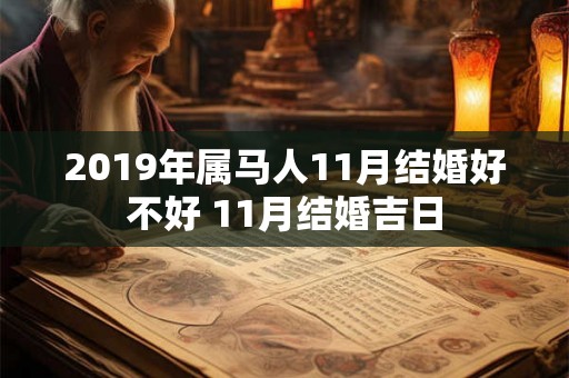 2019年属马人11月结婚好不好 11月结婚吉日