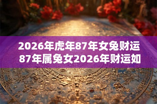 2026年虎年87年女兔财运 87年属兔女2026年财运如何
