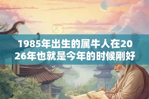 1985年出生的属牛人在2026年也就是今年的时候刚好37岁
