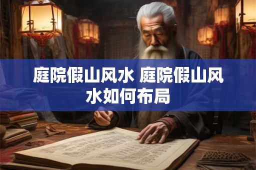 庭院假山风水 庭院假山风水如何布局