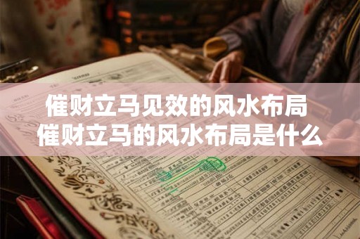 催财立马见效的风水布局 催财立马的风水布局是什么