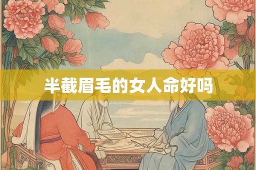 半截眉毛的女人命好吗