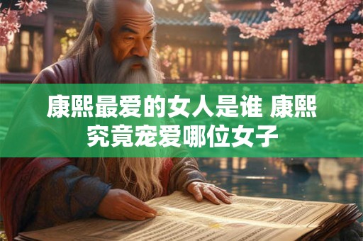 康熙最爱的女人是谁 康熙究竟宠爱哪位女子