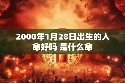 2000年1月28日出生的人命好吗 是什么命