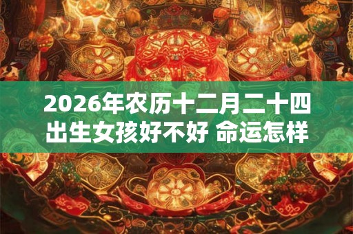 2026年农历十二月二十四出生女孩好不好 命运怎样