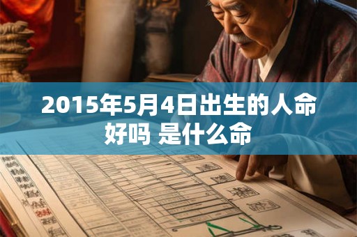 2015年5月4日出生的人命好吗 是什么命