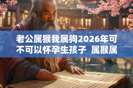 老公属猴我属狗2026年可不可以怀孕生孩子  属猴属狗相配吗