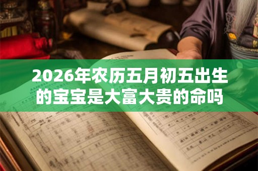 2026年农历五月初五出生的宝宝是大富大贵的命吗 2026年农历五月初五出生的宝宝是大富大贵的命吗