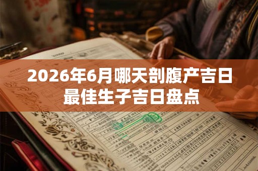 2026年6月哪天剖腹产吉日 最佳生子吉日盘点 2026年6月哪天剖腹产吉日 最佳生子吉日盘点