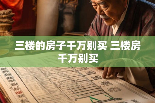 三楼的房子千万别买 三楼房千万别买