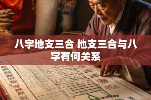 八字地支三合 地支三合与八字有何关系
