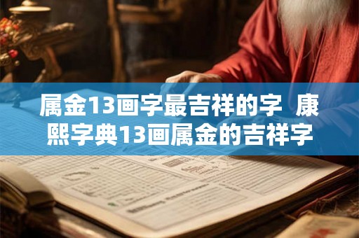 属金13画字最吉祥的字  康熙字典13画属金的吉祥字