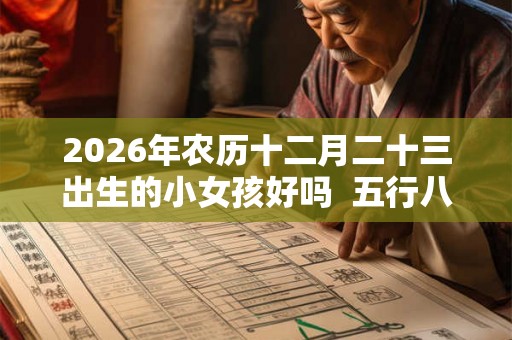 2026年农历十二月二十三出生的小女孩好吗  五行八字算命