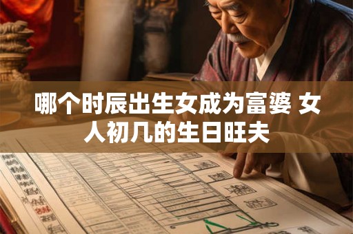 哪个时辰出生女成为富婆 女人初几的生日旺夫
