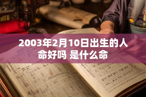 2003年2月10日出生的人命好吗 是什么命