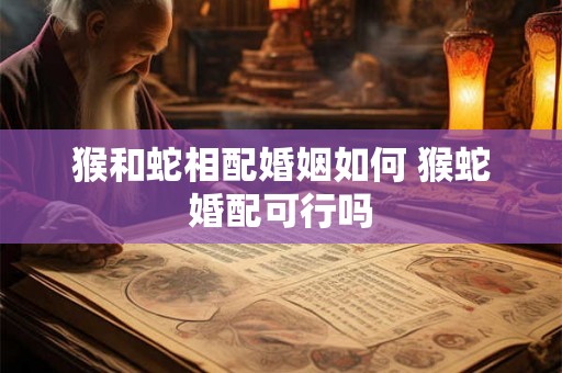 猴和蛇相配婚姻如何 猴蛇婚配可行吗