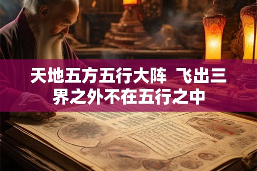 天地五方五行大阵  飞出三界之外不在五行之中