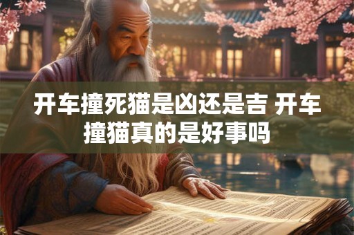 开车撞死猫是凶还是吉 开车撞猫真的是好事吗 开车撞死猫是凶还是吉 开车撞猫真的是好事吗