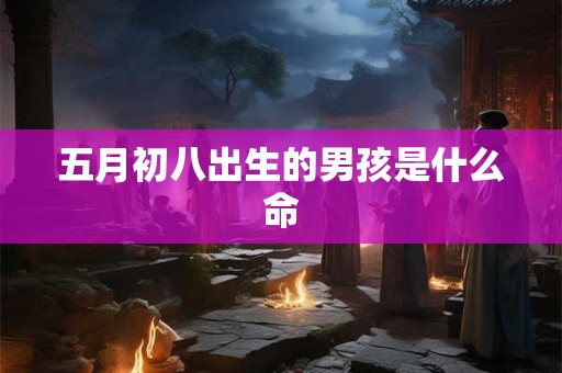 五月初八出生的男孩是什么命