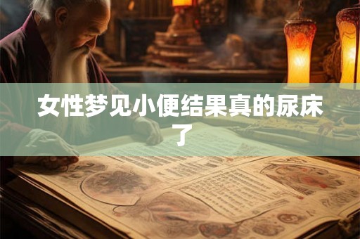 女性梦见小便结果真的尿床了