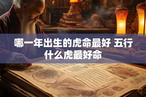 哪一年出生的虎命最好 五行什么虎最好命