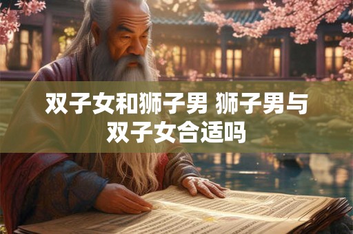 双子女和狮子男 狮子男与双子女合适吗