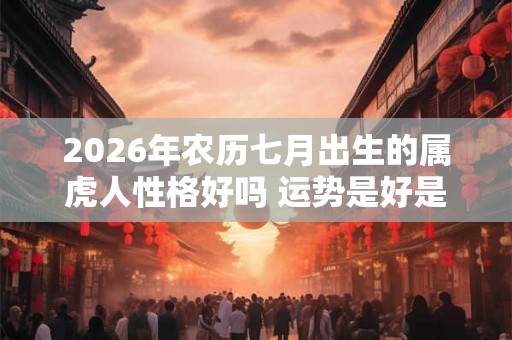 2026年农历七月出生的属虎人性格好吗 运势是好是坏