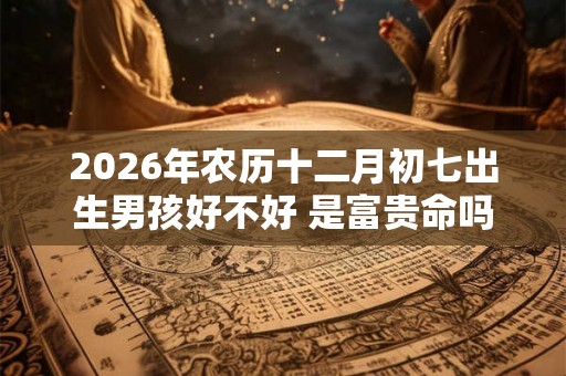 2026年农历十二月初七出生男孩好不好 是富贵命吗