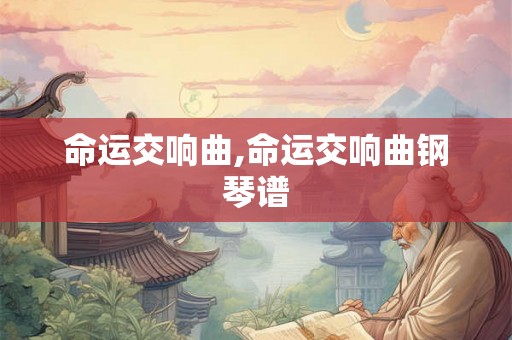 命运交响曲,命运交响曲钢琴谱