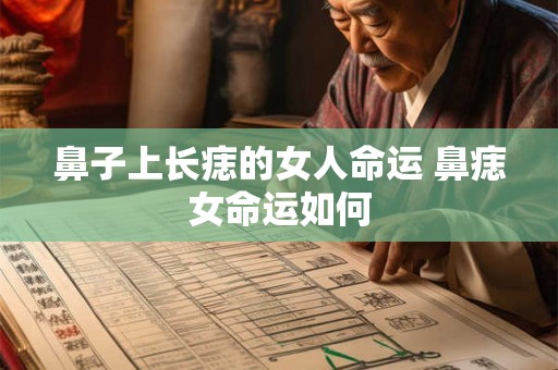 鼻子上长痣的女人命运 鼻痣女命运如何 鼻子上长痣的女人命运 鼻痣女命运如何