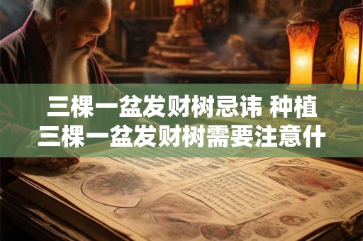 三棵一盆发财树忌讳 种植三棵一盆发财树需要注意什么