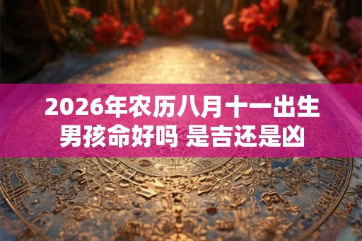 2026年农历八月十一出生男孩命好吗 是吉还是凶