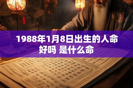 1988年1月8日出生的人命好吗 是什么命