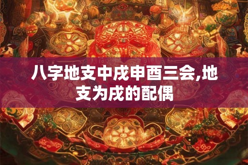 八字地支中戌申酉三会,地支为戌的配偶