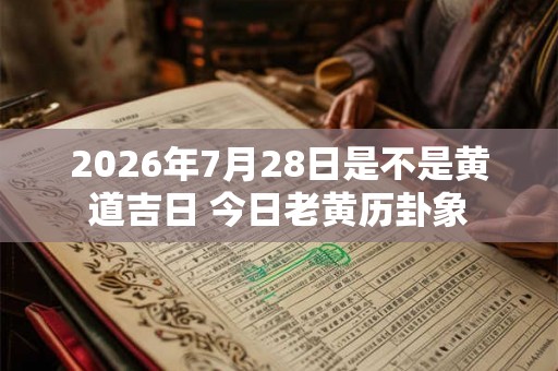 2026年7月28日是不是黄道吉日 今日老黄历卦象