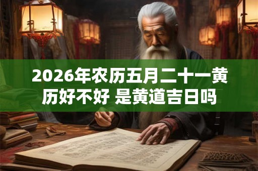 2026年农历五月二十一黄历好不好 是黄道吉日吗