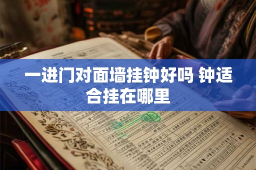 一进门对面墙挂钟好吗 钟适合挂在哪里