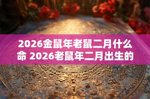 2026金鼠年老鼠二月什么命 2026老鼠年二月出生的人运势如何