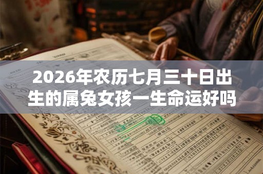 2026年农历七月三十日出生的属兔女孩一生命运好吗