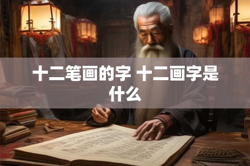 十二笔画的字 十二画字是什么