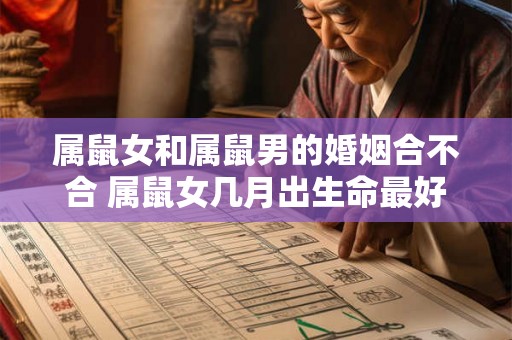 属鼠女和属鼠男的婚姻合不合 属鼠女几月出生命最好