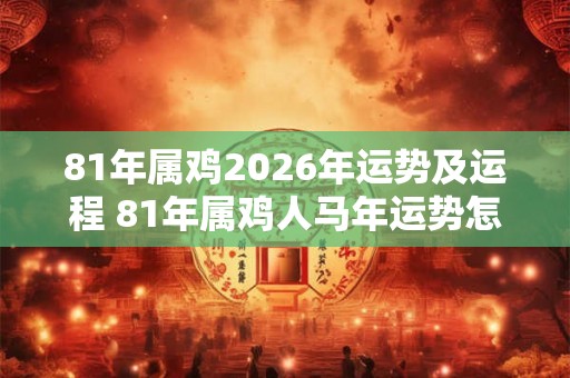 81年属鸡2026年运势及运程 81年属鸡人马年运势怎么样