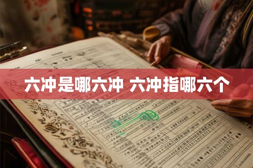 六冲是哪六冲 六冲指哪六个