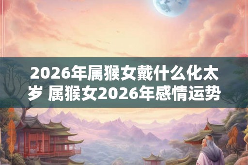 2026年属猴女戴什么化太岁 属猴女2026年感情运势