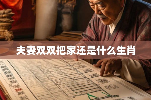 夫妻双双把家还是什么生肖