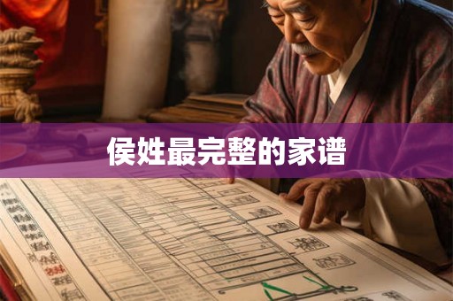 侯姓最完整的家谱
