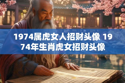 1974属虎女人招财头像 1974年生肖虎女招财头像