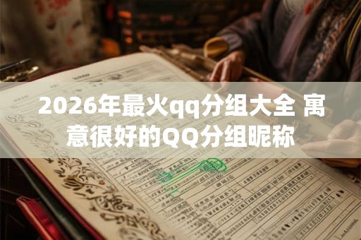 2026年最火qq分组大全 寓意很好的QQ分组昵称 2026年最火qq分组大全 寓意很好的QQ分组昵称