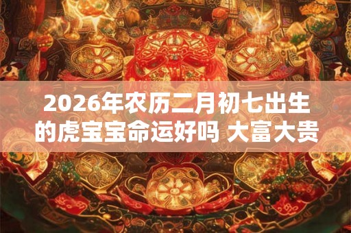 2026年农历二月初七出生的虎宝宝命运好吗 大富大贵吗