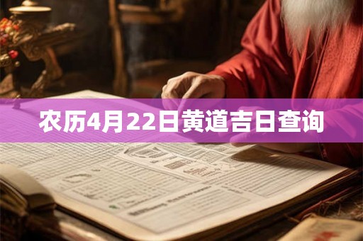 农历4月22日黄道吉日查询 农历4月22日黄道吉日查询